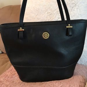 Anne Klein leather tote